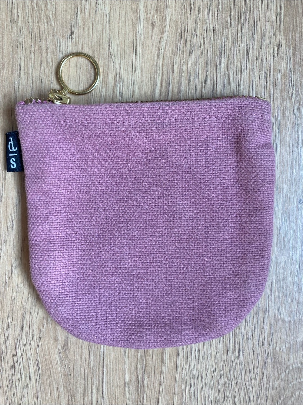 Pink Embroidered Beetle Cotton Coin Pouch - Picture 2 of 8